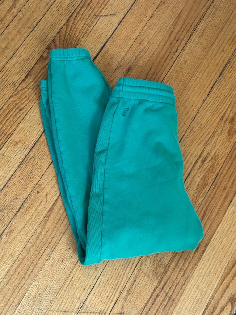 Aritzia Green Cozy Fleece Boyfriend Sweatpant Joggers Size Small